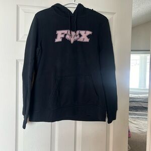 Fox Women's Black Hoodie Sweater